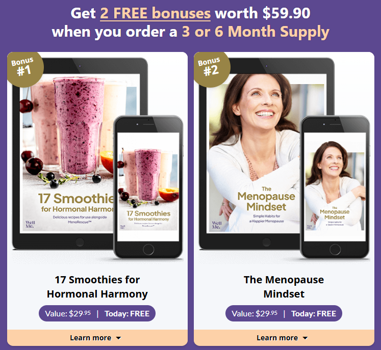 MenoRescue Free Bonuses