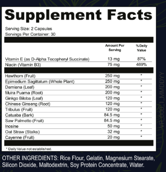 ProtoFlow Supplement Label